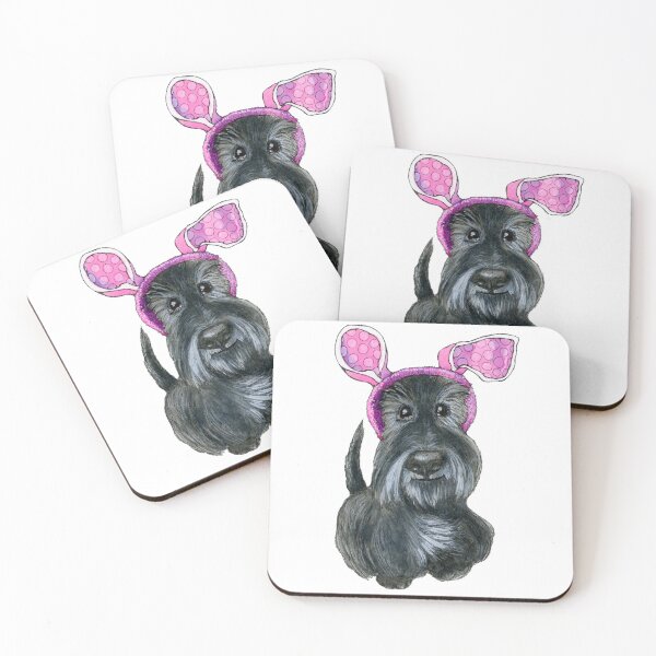 Item preview, Easter Bunny Scottie Dog designed and sold by ElenaAdamArt.