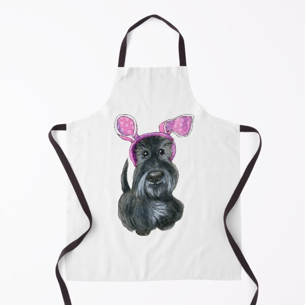 Item preview, Easter Bunny Scottie Dog designed and sold by ElenaAdamArt.