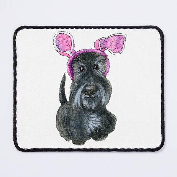 Item preview, Easter Bunny Scottie Dog designed and sold by ElenaAdamArt.