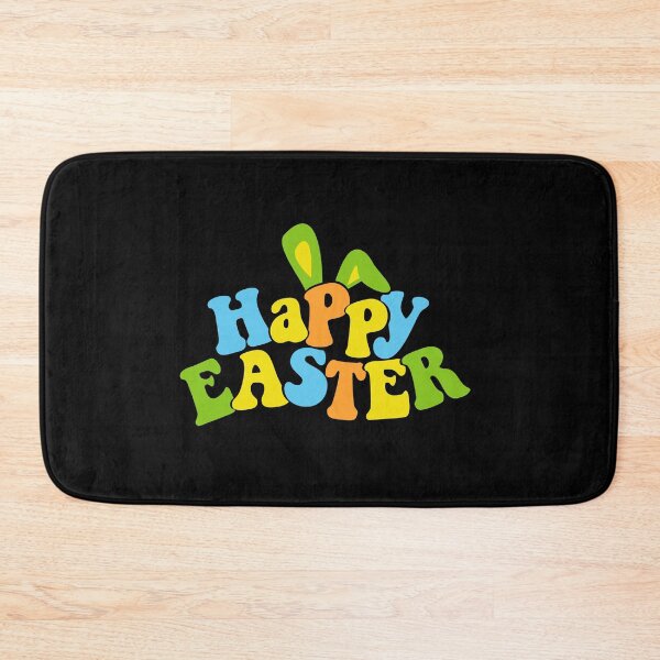 Item preview, Happy easter saying in groove retro style designed and sold by Createya.
