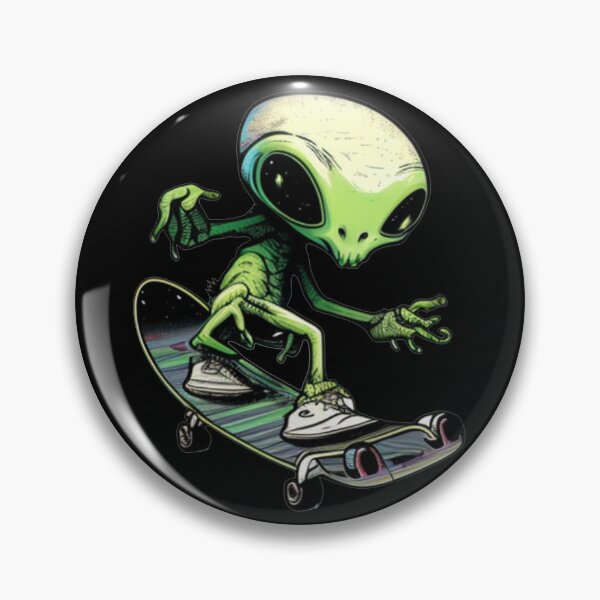 Item preview, Funny Alien Skateboarding designed and sold by BobilandStore.
