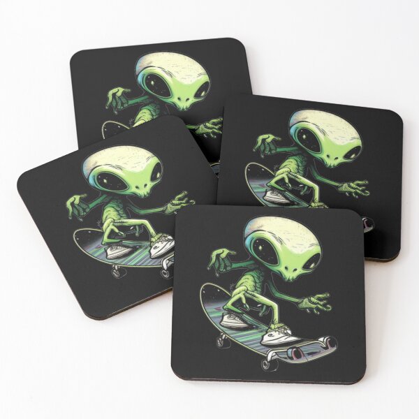 Item preview, Funny Alien Skateboarding designed and sold by BobilandStore.
