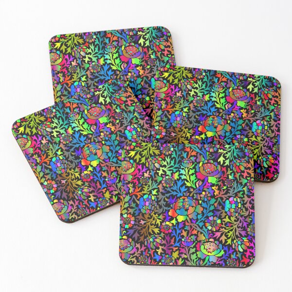 Item preview, Abstract colorful flowers designed and sold by zeljana0504.