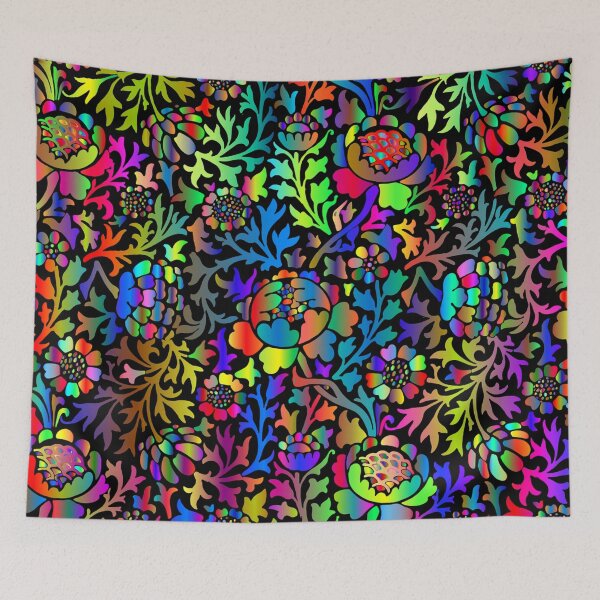 Item preview, Abstract colorful flowers designed and sold by zeljana0504.