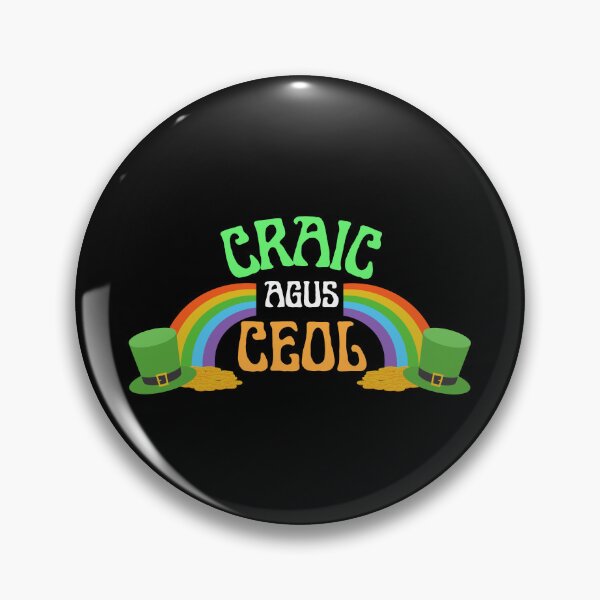 Item preview, Craic Agus Ceol Gaeilge Irish Rainbow designed and sold by Irishprints.