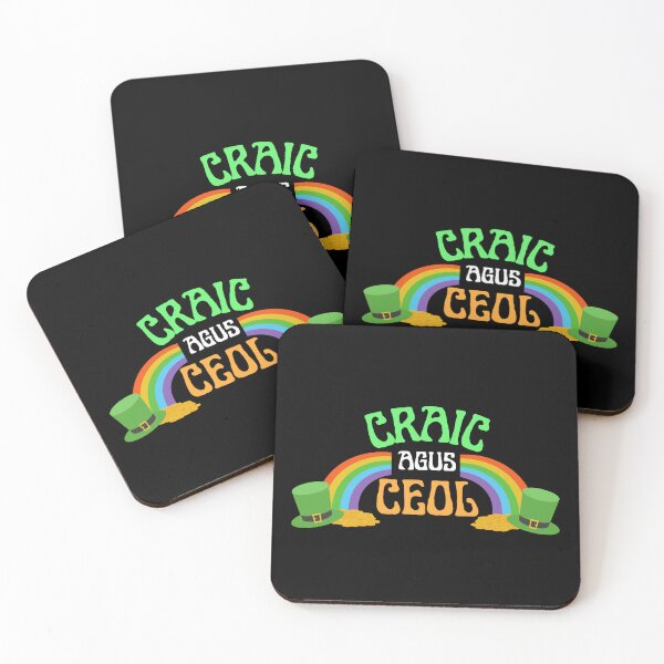 Item preview, Craic Agus Ceol Gaeilge Irish Rainbow designed and sold by Irishprints.