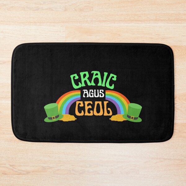 Item preview, Craic Agus Ceol Gaeilge Irish Rainbow designed and sold by Irishprints.