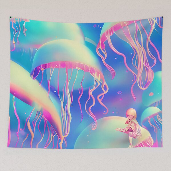 Item preview, Pink Jellyfish Sea Nettle Marine Life designed and sold by purplesensation.