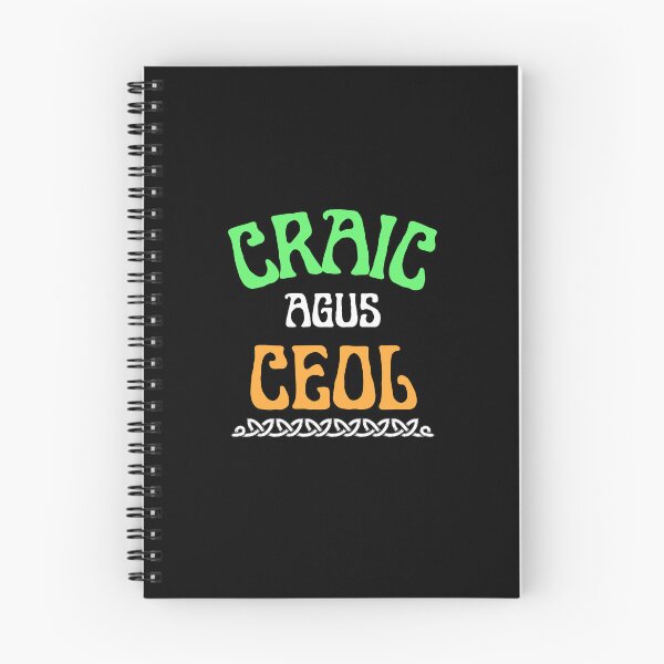 Item preview, Craic Agus Ceol Irish Language Gaeilge Celtic design designed and sold by Irishprints.