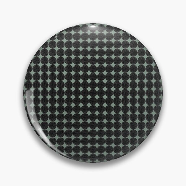 Item preview, Muted Green and Black Monochromatic Distorted Mandala Lace Dot Abstract Pattern designed and sold by kattakitty.