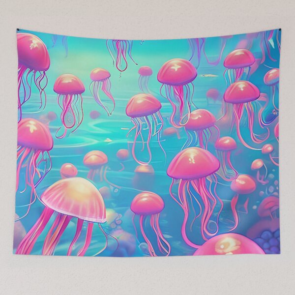Item preview, Pink Moon Jellyfish designed and sold by purplesensation.