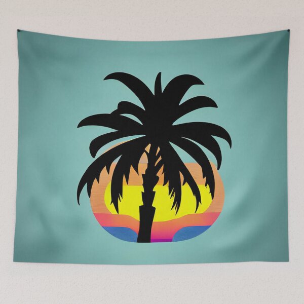 Item preview, Palm Sway Teal Skies designed and sold by JerichoYork.