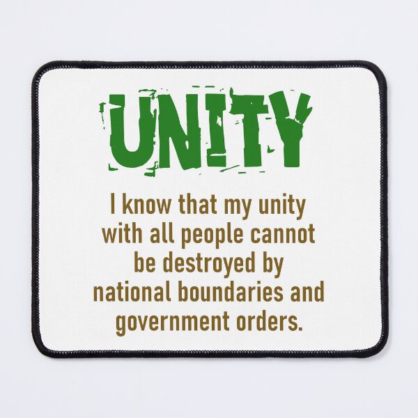 Item preview, I Know That My Unity With All People - Unity Quote designed and sold by CrankyOldDude.