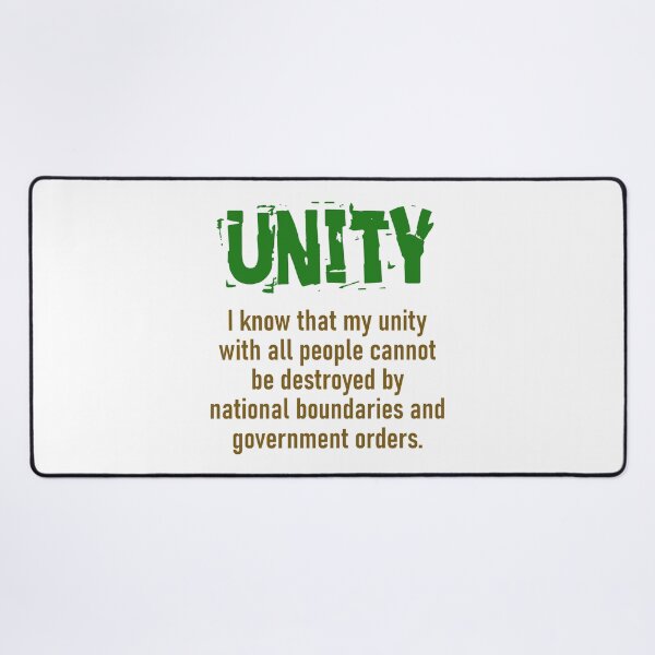 Item preview, I Know That My Unity With All People - Unity Quote designed and sold by CrankyOldDude.