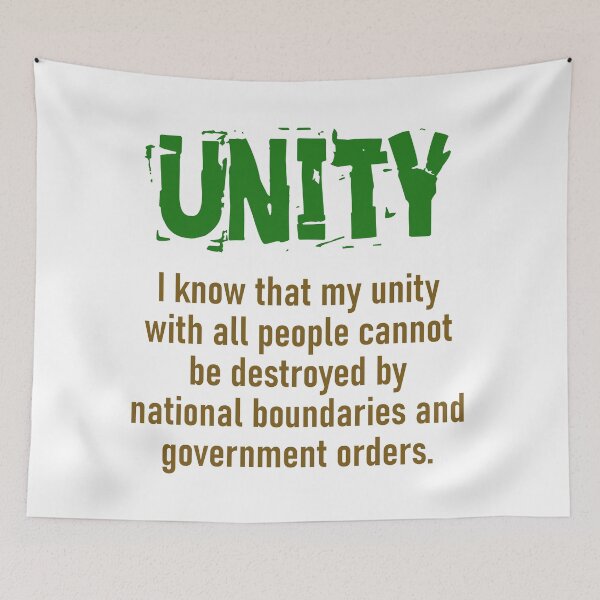 Item preview, I Know That My Unity With All People - Unity Quote designed and sold by CrankyOldDude.