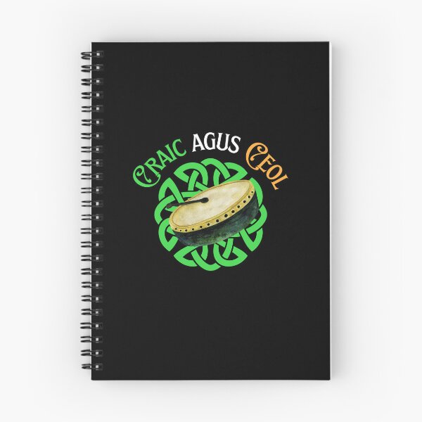Item preview, Craic Agus Ceol Irish Language Gaeilge Bodhrán designed and sold by Irishprints.