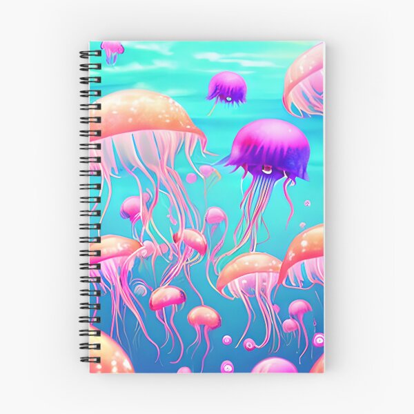 Item preview, Pink Jellyfish Blue Ocean designed and sold by purplesensation.