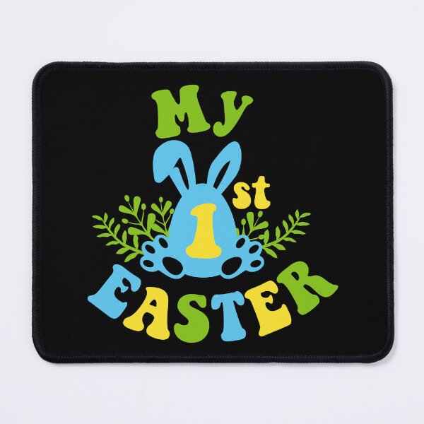 Item preview, My first Easter day| my 1st Easter Day| Easter Egg with ears in groove retro style designed and sold by Createya.