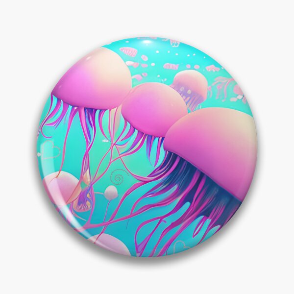 Item preview, Moon Jellyfish Pink designed and sold by purplesensation.