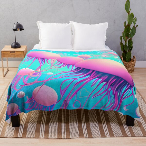 Item preview, Moon Jellyfish Pink designed and sold by purplesensation.