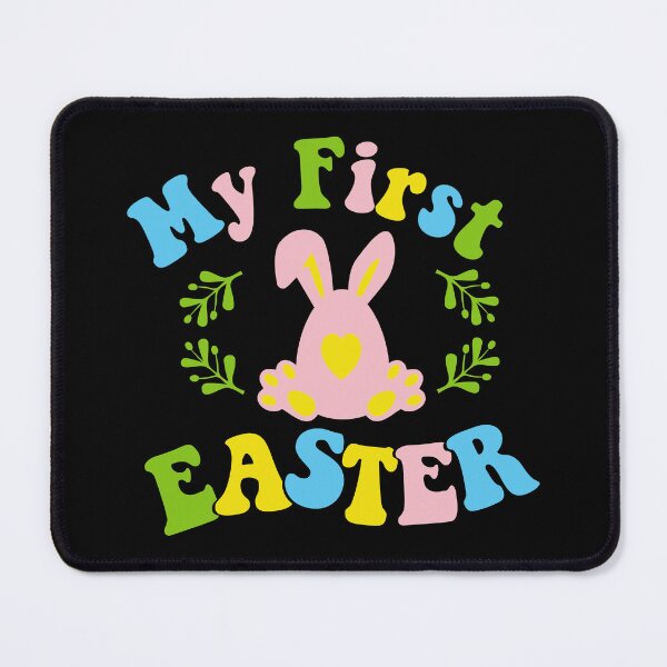 Item preview, My first Easter day| my 1st Easter Day| Easter Egg with ears in groove retro style designed and sold by Createya.
