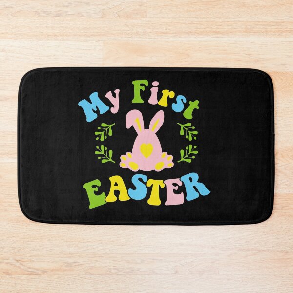 Item preview, My first Easter day| my 1st Easter Day| Easter Egg with ears in groove retro style designed and sold by Createya.
