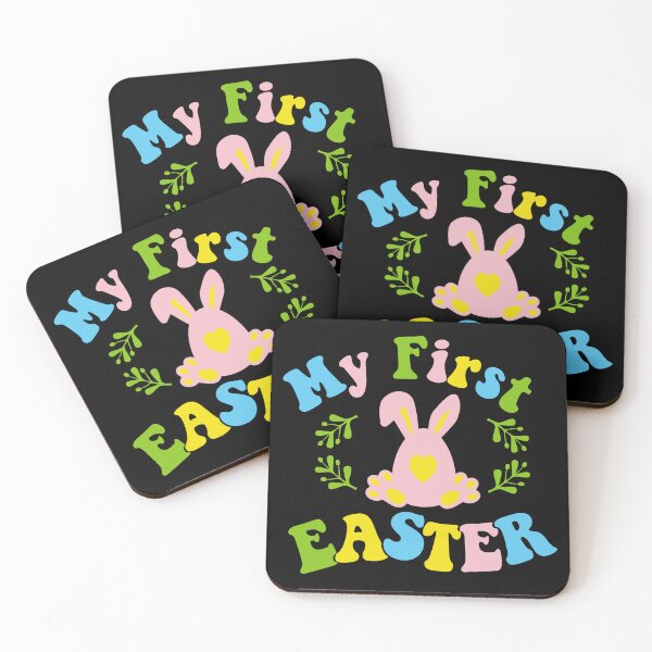 Item preview, My first Easter day| my 1st Easter Day| Easter Egg with ears in groove retro style designed and sold by Createya.
