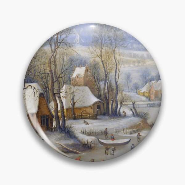 Item preview, Pieter Bruegel The Elder - Winter Landscape with Bird Trap designed and sold by TwistedCity.