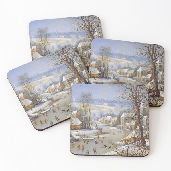 Item preview, Pieter Bruegel The Elder - Winter Landscape with Bird Trap designed and sold by TwistedCity.