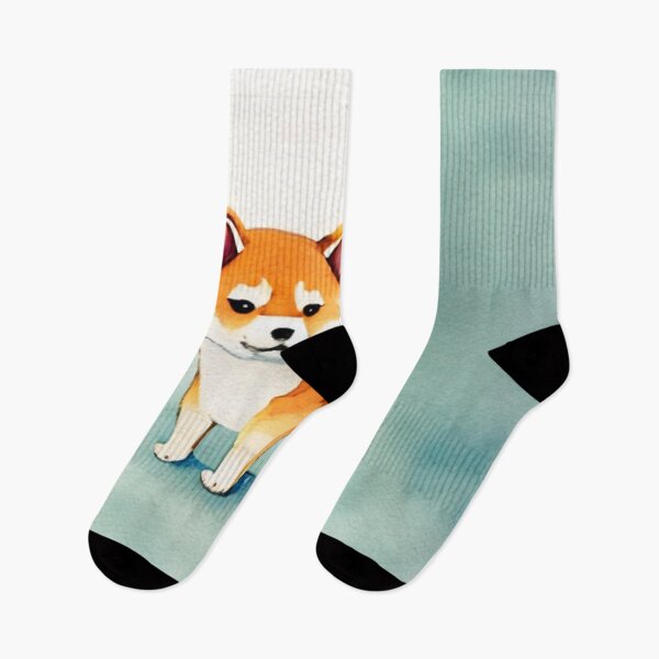 Item preview, Cute Shiba Inu Puppy Art 3 designed and sold by cutiepeaupies.