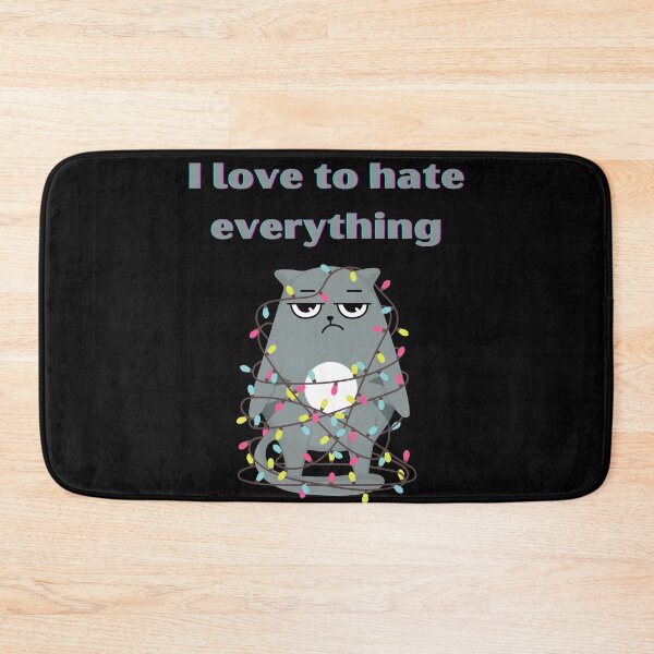 Item preview, Love to hate everything funny cat gifts designed and sold by VectorPower.