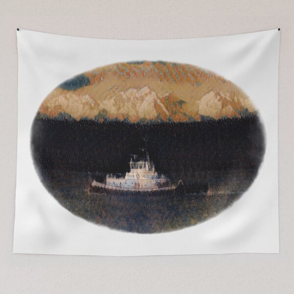Item preview, Foss Tugboat in the Puget Sound Skitch Orange MT designed and sold by Jason Mosley.
