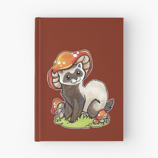 Item preview, Mushroom hat ferret  designed and sold by ArtOfBianca.