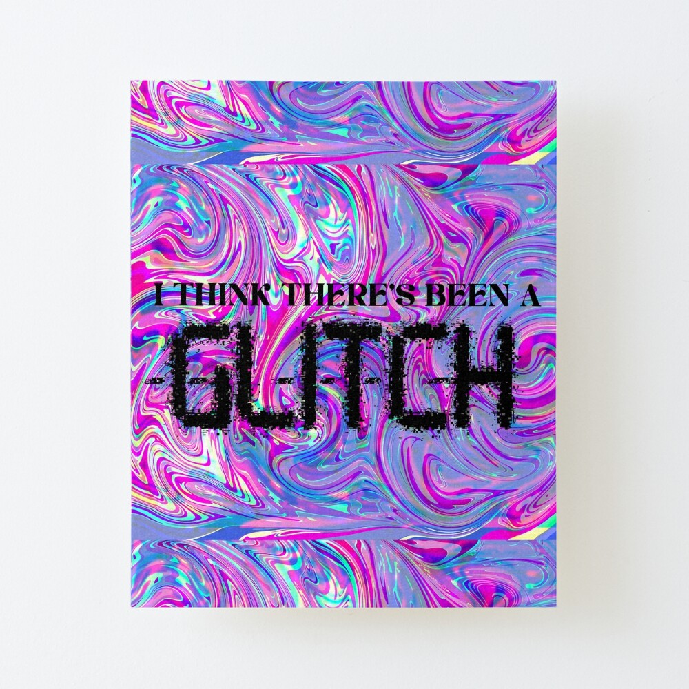 Glitch Lyric Art Midnights Taylor Swift Full Color Poster for