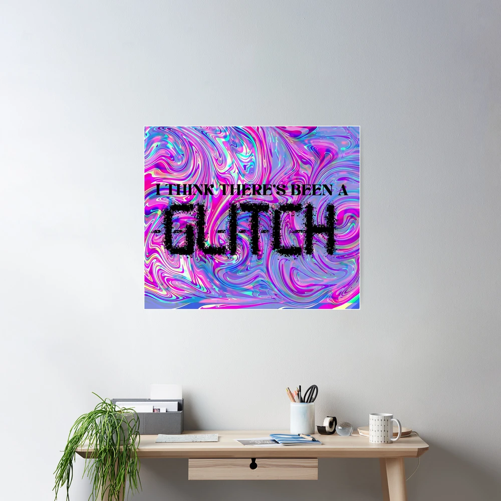 Glitch Lyric Art Midnights Taylor Swift Full Color Poster for