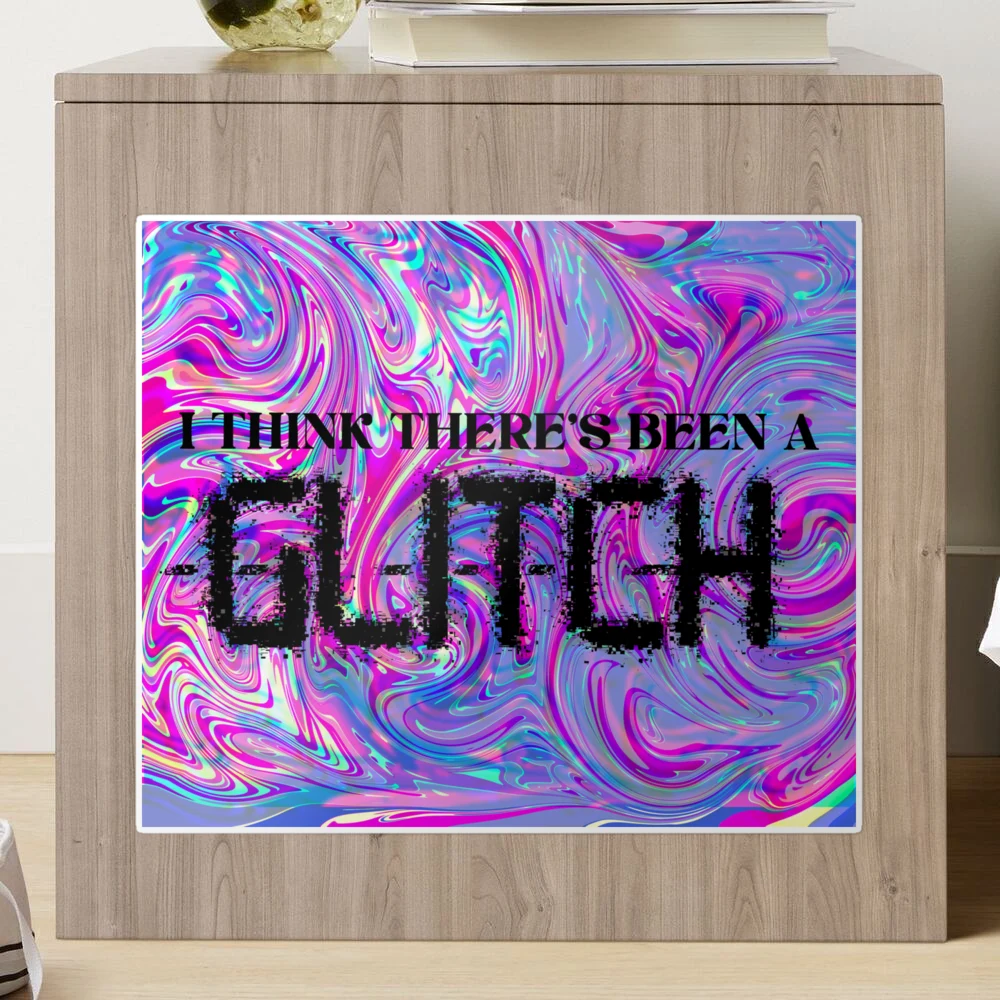 Glitch Lyric Art Midnights Taylor Swift Full Color Poster for
