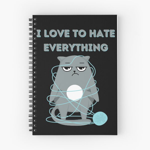 Item preview, Love to hate everything funny cat gifts 2 designed and sold by VectorPower.