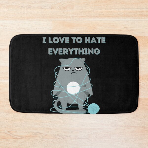 Item preview, Love to hate everything funny cat gifts 2 designed and sold by VectorPower.