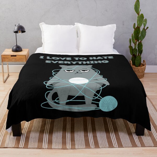 Item preview, Love to hate everything funny cat gifts 2 designed and sold by VectorPower.