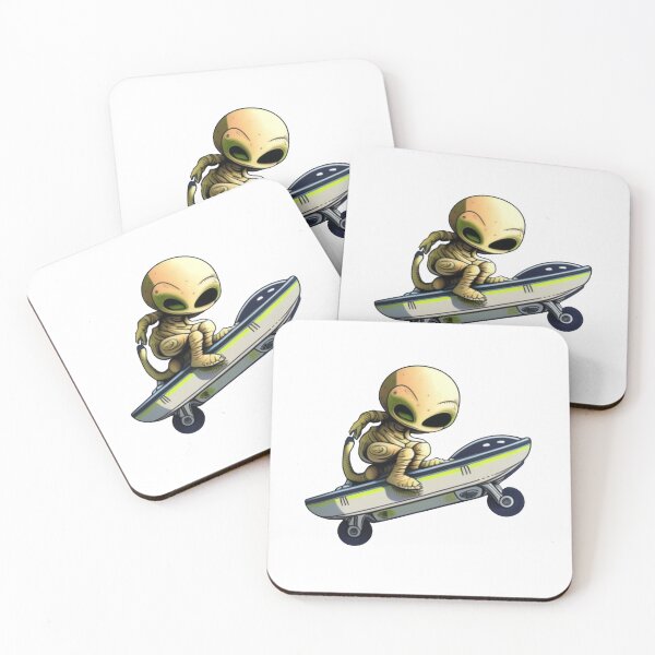Item preview, Spaceship Cosmos - Skateboarding Alien designed and sold by BobilandStore.