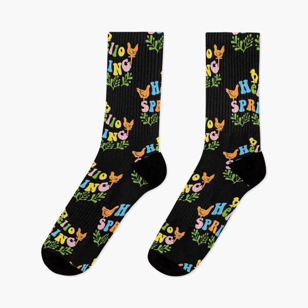 Item preview, Hello Spring| Easter design with chicken and hen in groove retro style designed and sold by Createya.
