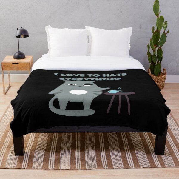 Item preview, Love to hate everything funny cat gifts 3 designed and sold by VectorPower.