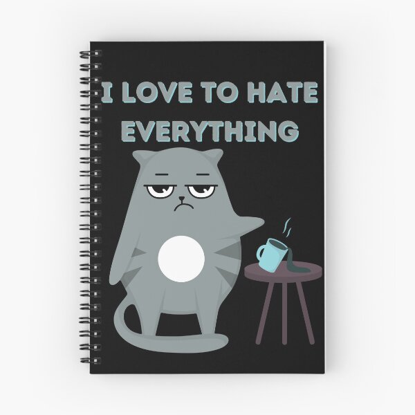 Item preview, Love to hate everything funny cat gifts 3 designed and sold by VectorPower.
