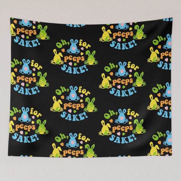 Item preview, Oh, for Peeps SAKE| Easter design with bunny in groove retro style designed and sold by Createya.