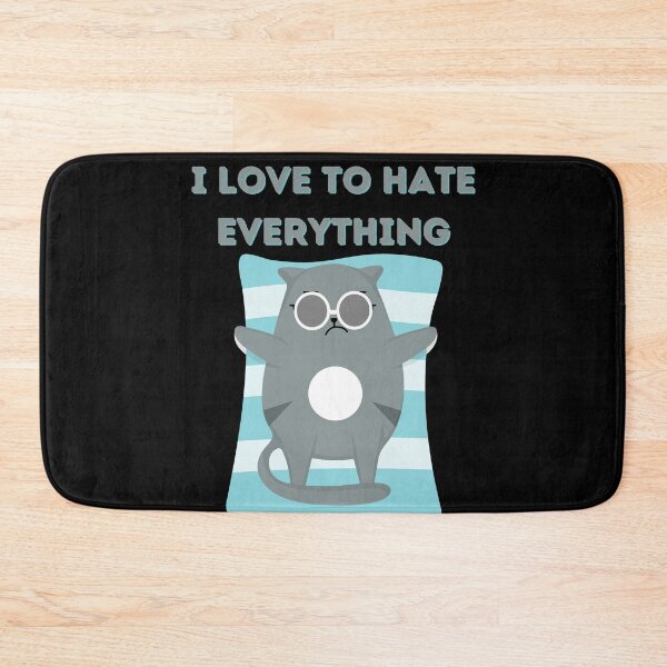 Item preview, Love to hate everything funny cat gifts 5 designed and sold by VectorPower.