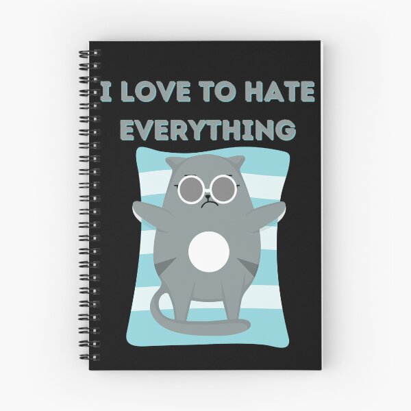 Item preview, Love to hate everything funny cat gifts 5 designed and sold by VectorPower.