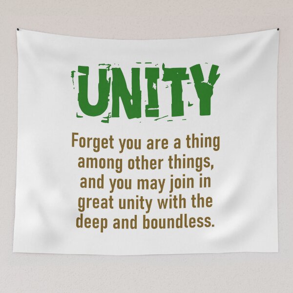 Item preview, Forget You Are A Thing Among Other Things - Unity Quote designed and sold by CrankyOldDude.