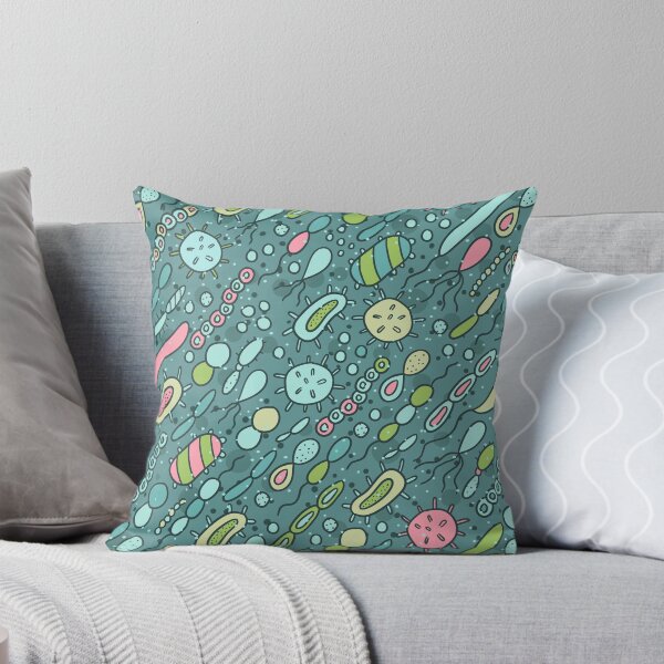 Item preview, Microbes pattern. Bacteria design for biology lovers. Virus illustration. designed and sold by kostolom3000.