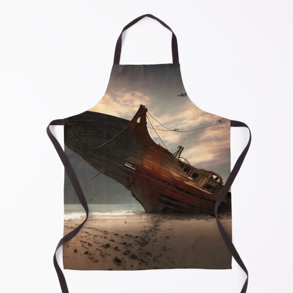 Item preview, Shipwreck On a Calm Beach designed and sold by VersoShopping.