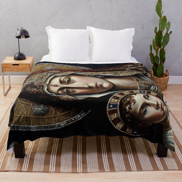 Item preview, Madonna Art Our Lady Mother and Child Byzantine Art Virgin Mary designed and sold by Art.Fusion.Studio.